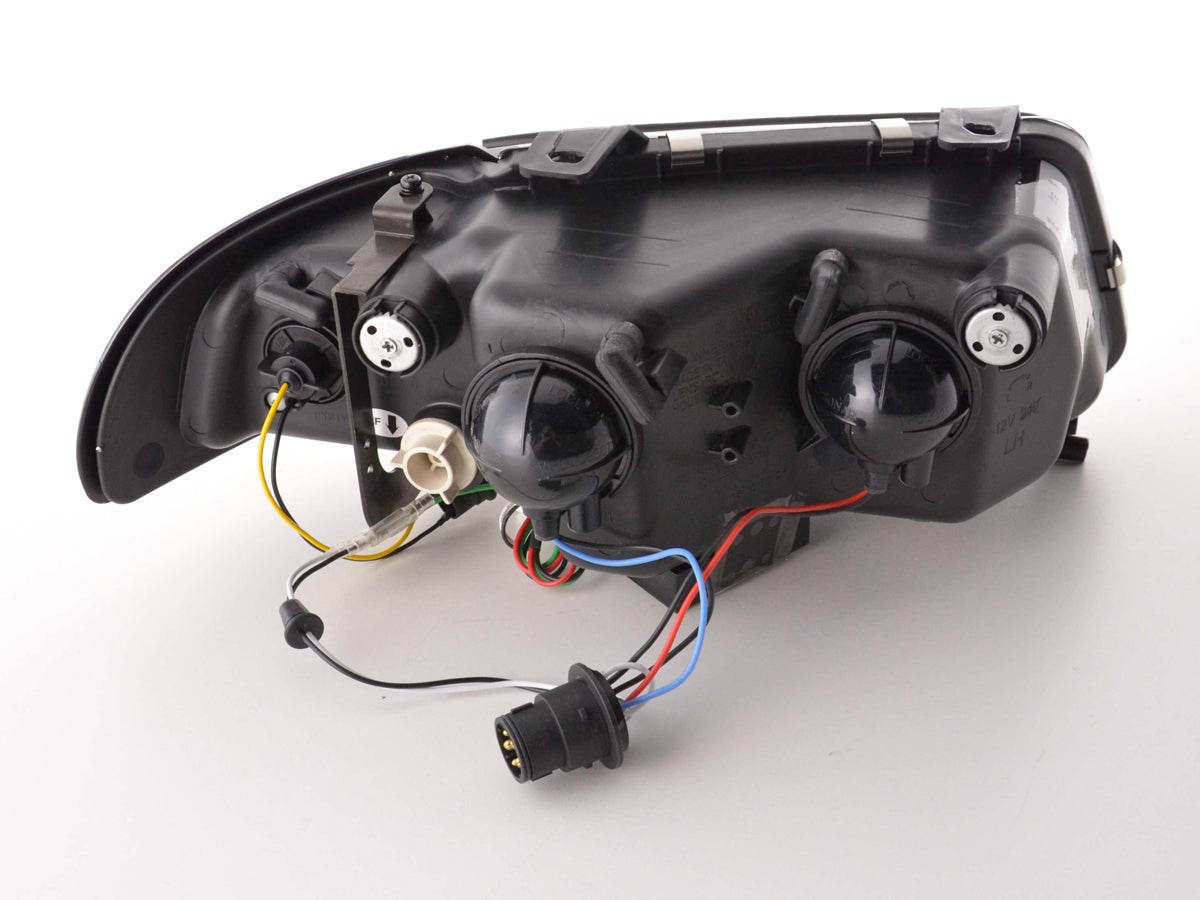 Scheinwerfer Set Daylight LED Tagfahrlicht Audi A4 B5 8D 94-99 schwarz Scheinwerfer Set Daylight LED Tagfahrlicht Audi A4 B5 8D 94-99 schwarz